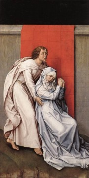 Rogier van der Weyden œuvres - Crucifixion Diptych panneau gauche peintre Rogier van der Weyden